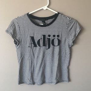 Striped Cropped Tshirt